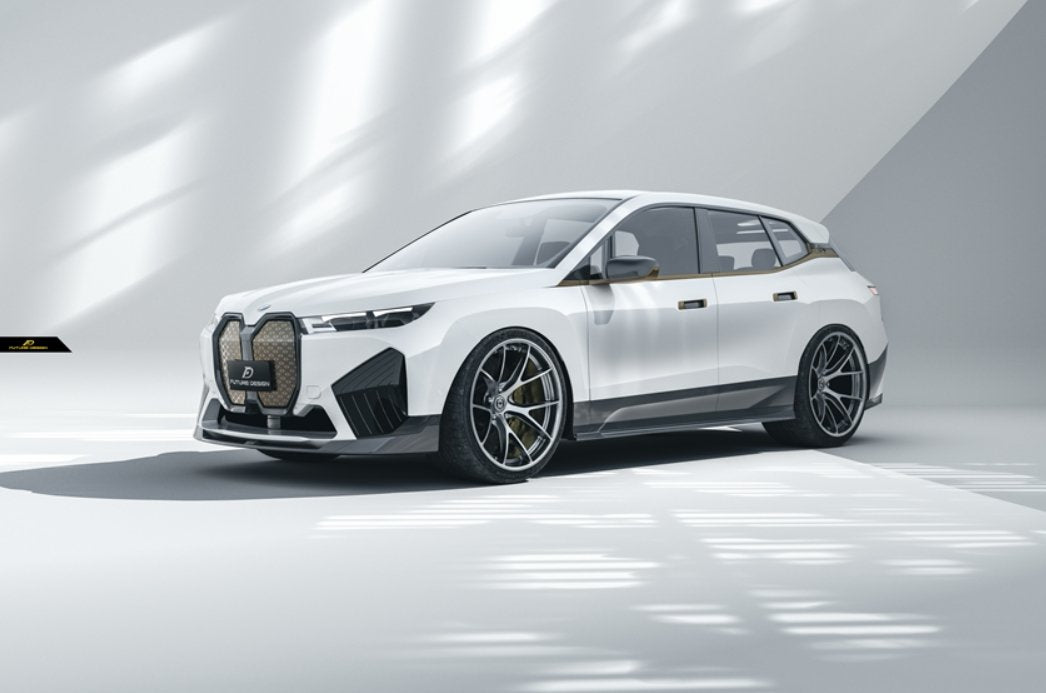 FUTURE DESIGN - BMW iX i20 CARBON FIBRE FRONT LIP