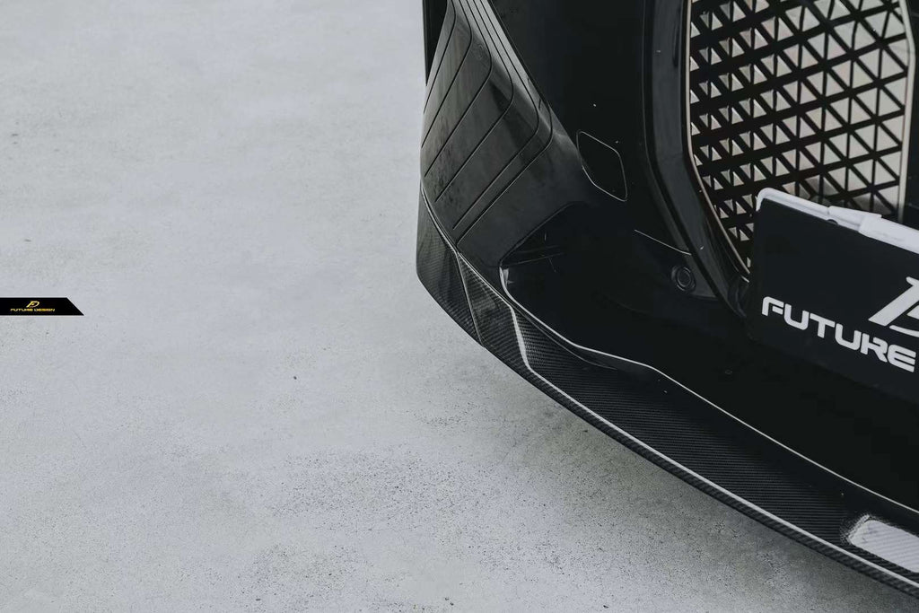 FUTURE DESIGN - BMW iX i20 CARBON FIBRE FRONT LIP