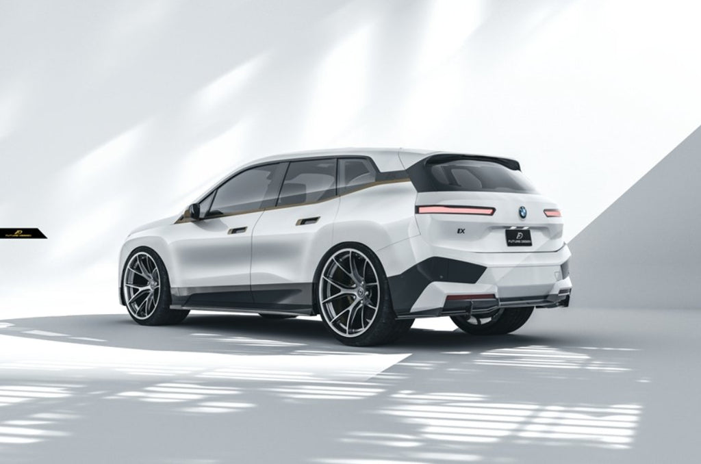 FUTURE DESIGN - BMW iX i20 CARBON FIBRE SIDE SKIRTS