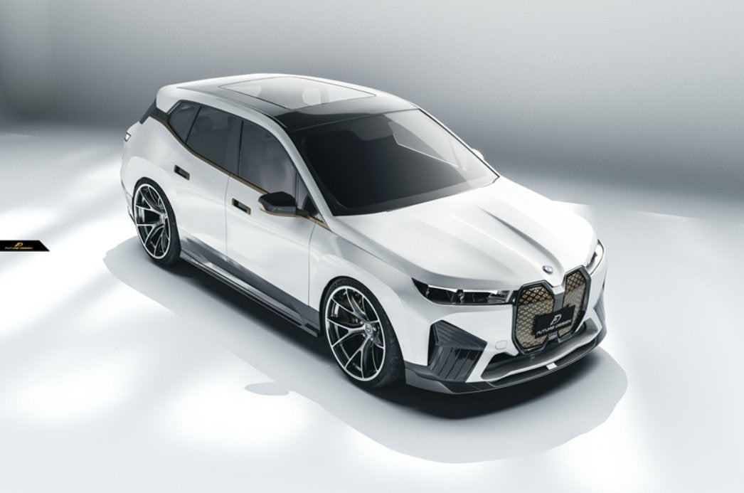 FUTURE DESIGN - BMW iX i20 CARBON FIBRE SIDE SKIRTS