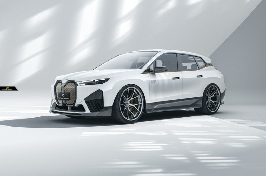 FUTURE DESIGN - BMW iX i20 CARBON FIBRE SIDE SKIRTS