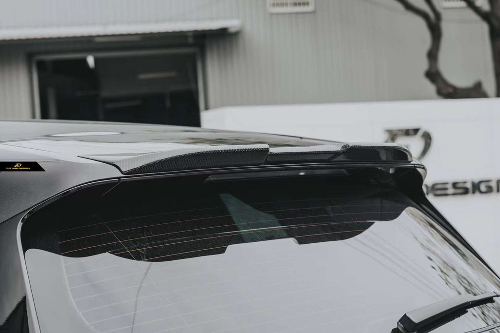 FUTURE DESIGN - BMW iX i20 DRY CARBON FIBRE REAR SPOILER
