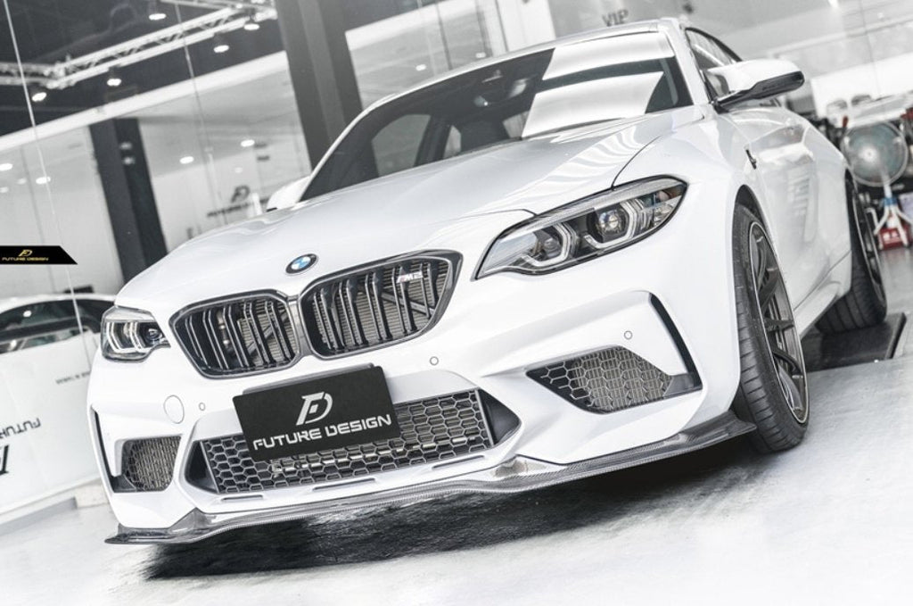 FUTURE DESIGN - BMW M2C F87 DRY CARBON FIBRE FRONT LIP V2