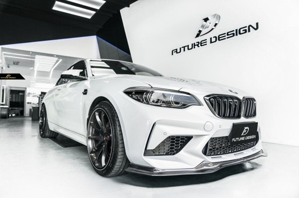 FUTURE DESIGN - BMW M2C F87 DRY CARBON FIBRE FRONT LIP V2