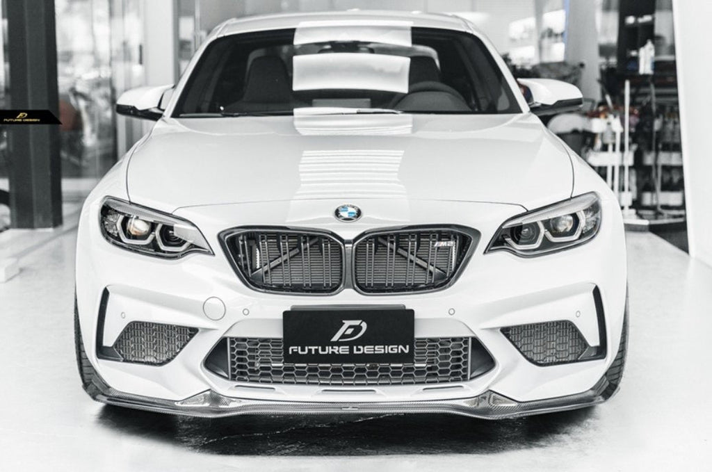 FUTURE DESIGN - BMW M2C F87 DRY CARBON FIBRE FRONT LIP V2