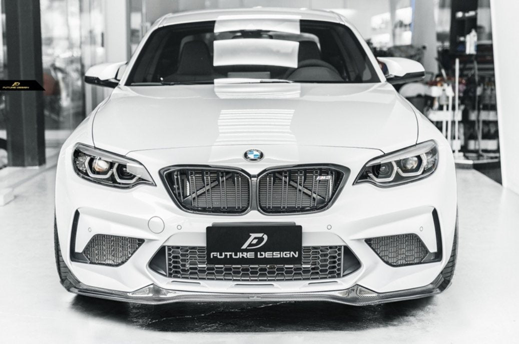 FUTURE DESIGN - BMW M2C F87 DRY CARBON FIBRE FRONT LIP V2