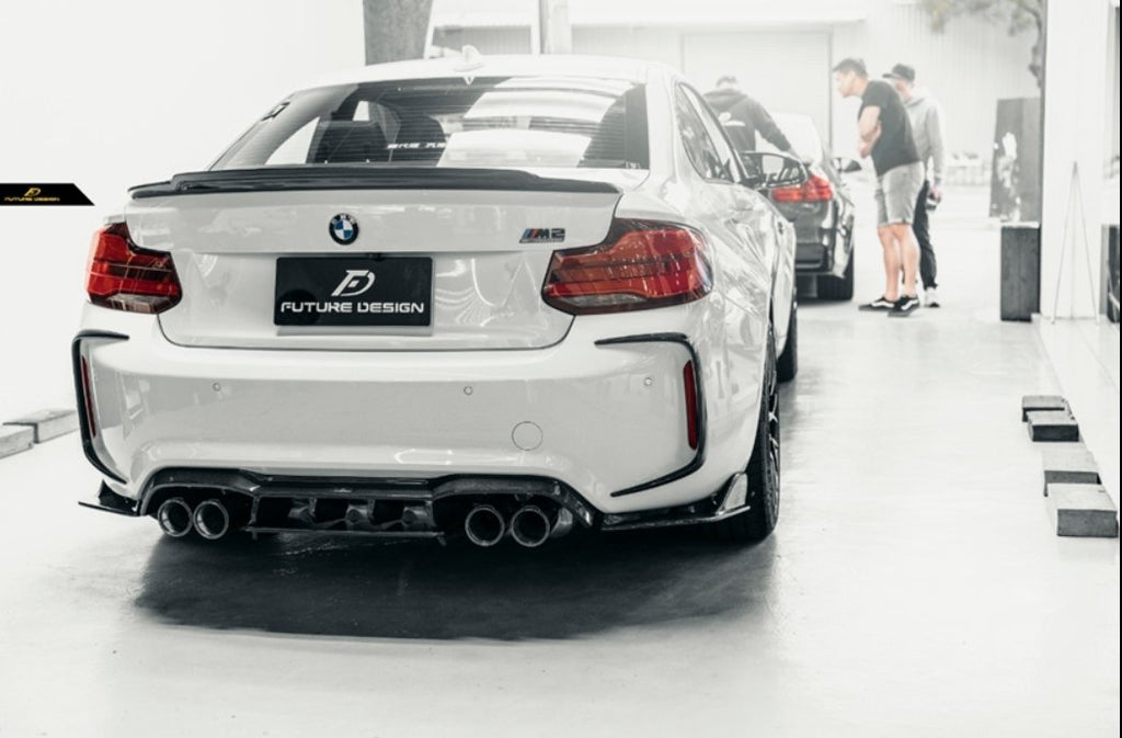 FUTURE DESIGN - BMW M2C F87 DRY CARBON FIBRE REAR DIFFUSER