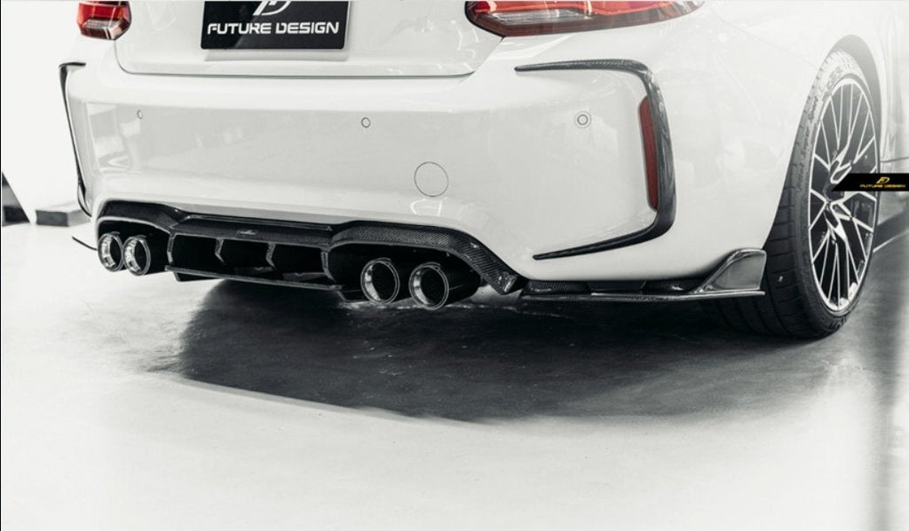 FUTURE DESIGN - BMW M2C F87 DRY CARBON FIBRE REAR DIFFUSER