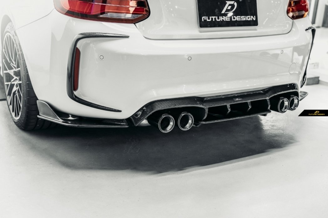 FUTURE DESIGN - BMW M2C F87 DRY CARBON FIBRE REAR DIFFUSER