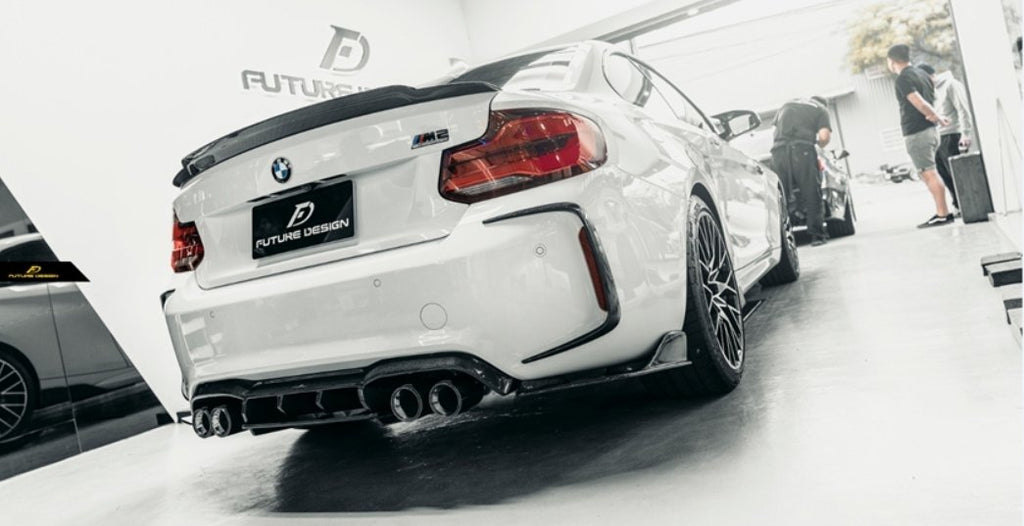 FUTURE DESIGN - BMW M2C F87 DRY CARBON FIBRE REAR DIFFUSER