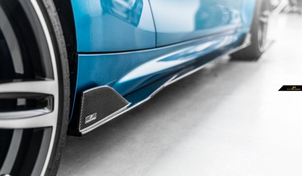 FUTURE DESIGN - BMW M2C F87 DRY CARBON FIBRE SIDE SKIRTS