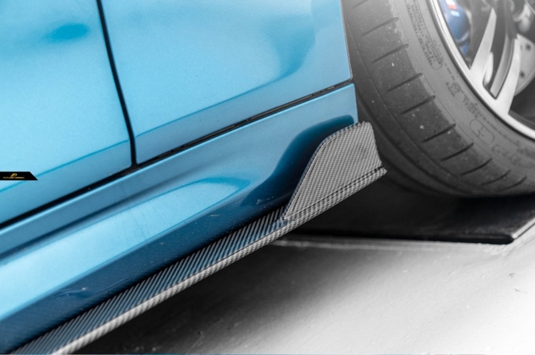 FUTURE DESIGN - BMW M2C F87 DRY CARBON FIBRE SIDE SKIRTS
