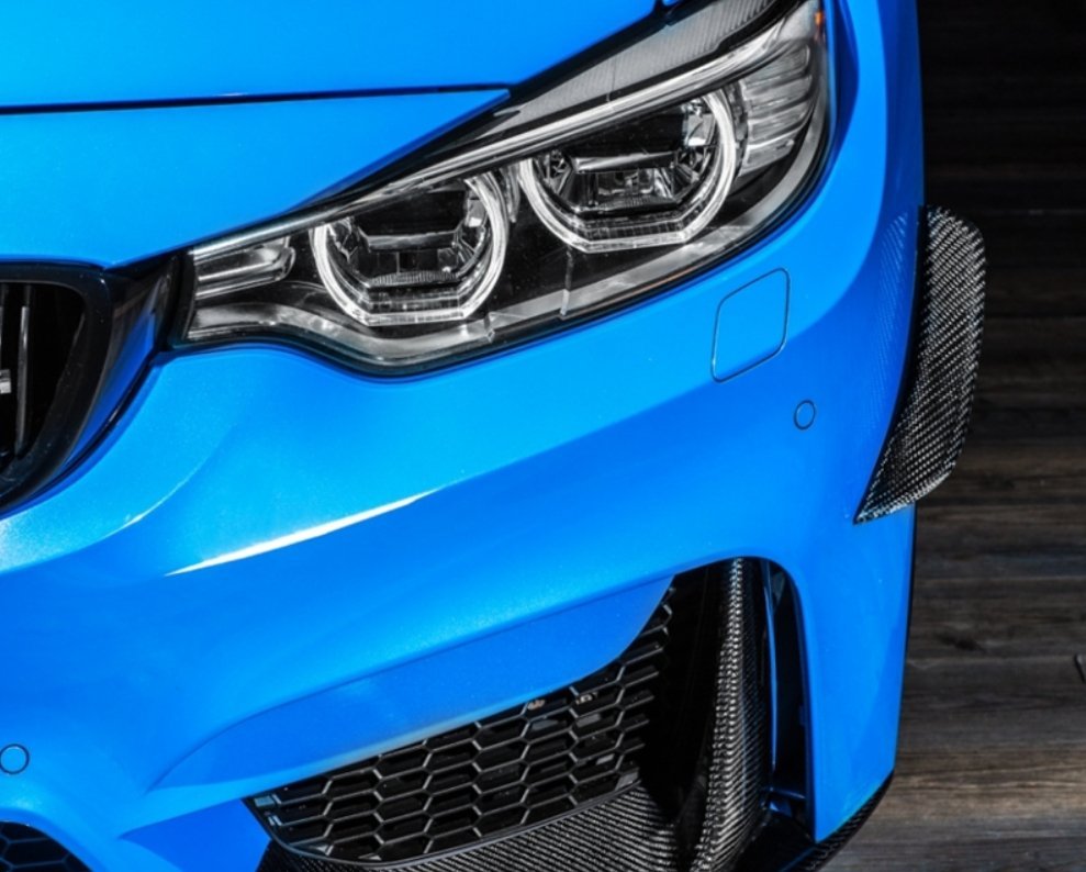 FUTURE DESIGN - BMW M3 F80 / M4 F82 F83 CARBON FIBRE FRONT CANARDS