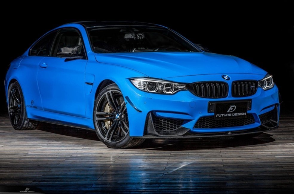 FUTURE DESIGN - BMW M3 F80 / M4 F82 F83 CARBON FIBRE FRONT CANARDS