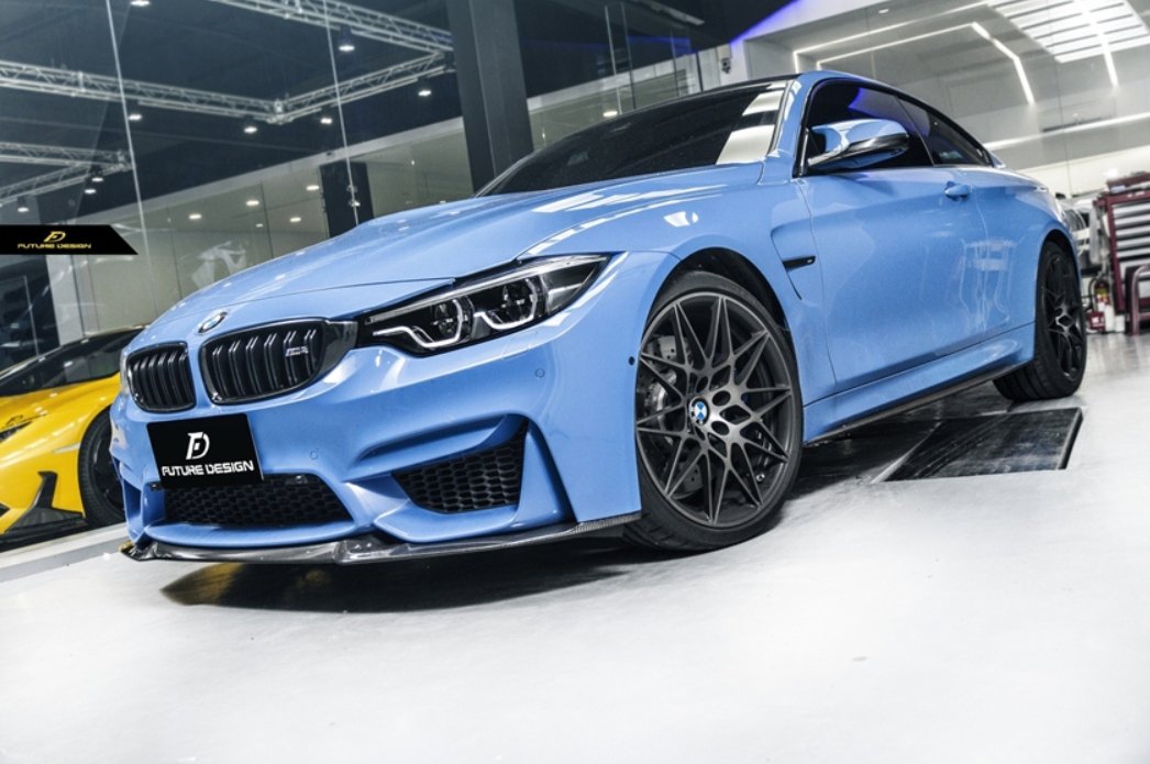 FUTURE DESIGN - BMW M3 F80 / M4 F82 F83 CARBON FIBRE FRONT LIP CS STYLE