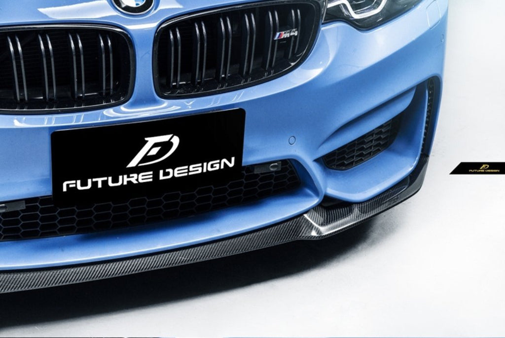 FUTURE DESIGN - BMW M3 F80 / M4 F82 F83 CARBON FIBRE FRONT LIP CS STYLE
