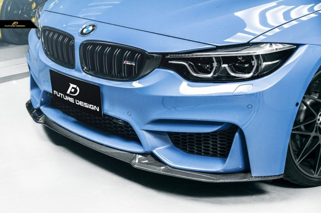 FUTURE DESIGN - BMW M3 F80 / M4 F82 F83 CARBON FIBRE FRONT LIP CS STYLE