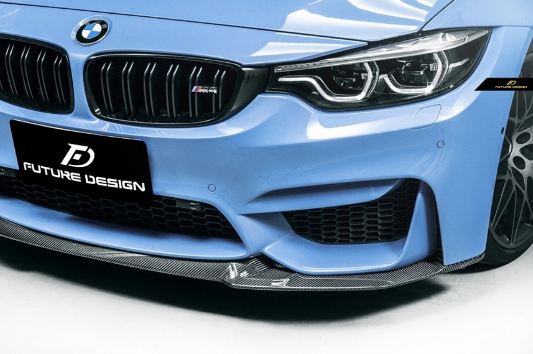 FUTURE DESIGN - BMW M3 F80 / M4 F82 F83 CARBON FIBRE FRONT LIP CS STYLE