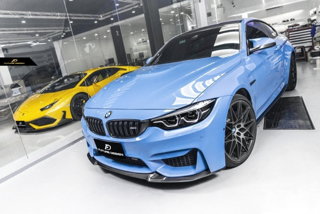 FUTURE DESIGN - BMW M3 F80 / M4 F82 F83 CARBON FIBRE FRONT LIP CS STYLE