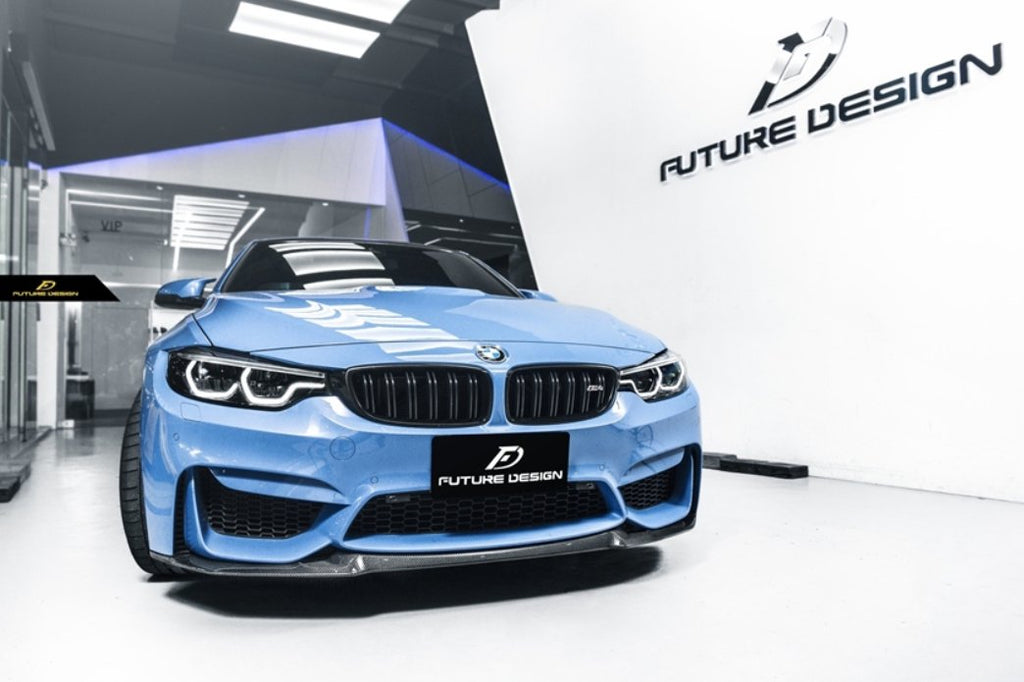 FUTURE DESIGN - BMW M3 F80 / M4 F82 F83 CARBON FIBRE FRONT LIP CS STYLE