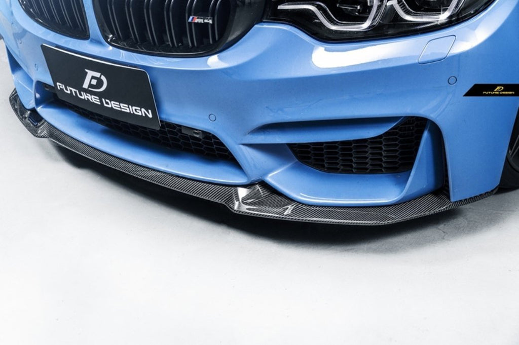 FUTURE DESIGN - BMW M3 F80 / M4 F82 F83 CARBON FIBRE FRONT LIP CS STYLE