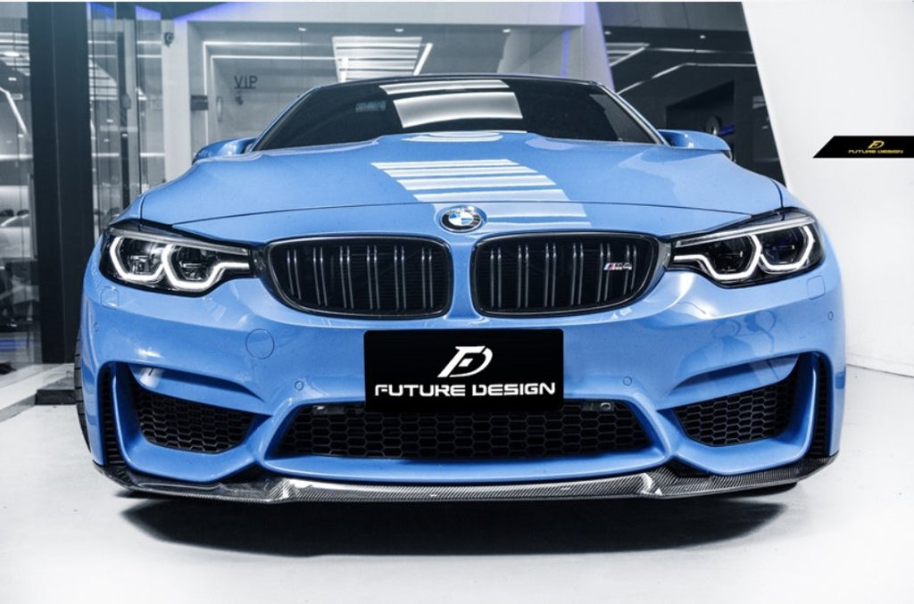 FUTURE DESIGN - BMW M3 F80 / M4 F82 F83 CARBON FIBRE FRONT LIP CS STYLE