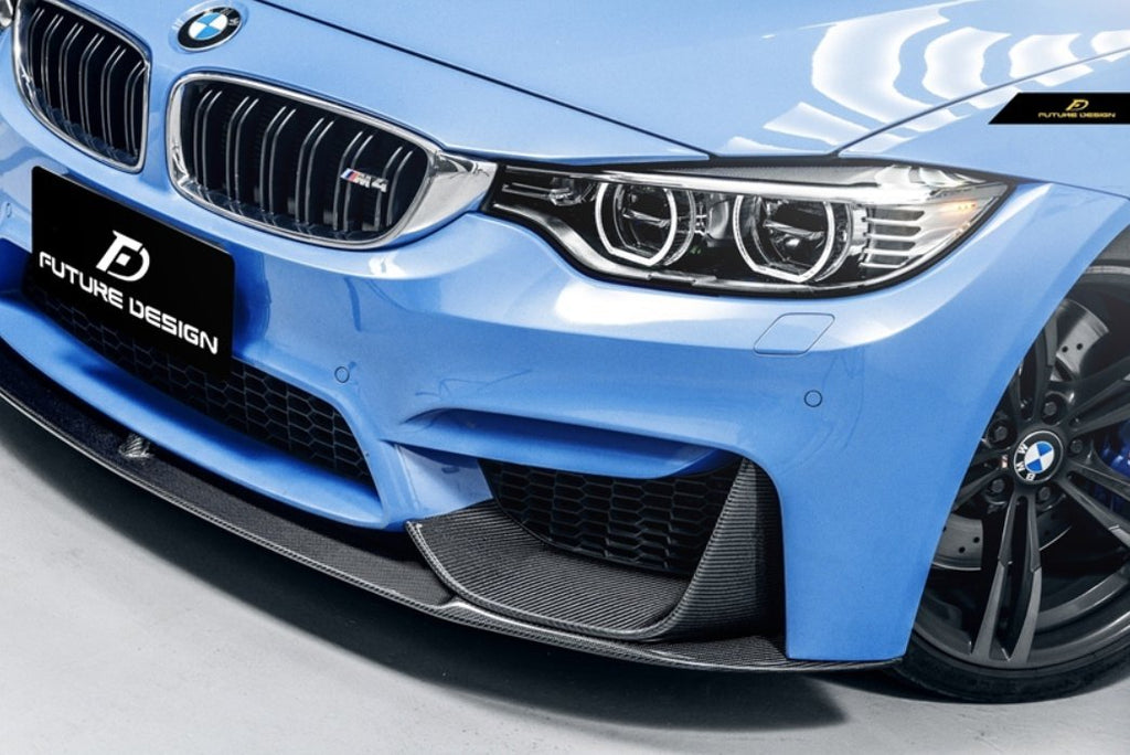 FUTURE DESIGN - BMW M3 F80 / M4 F82 F83 CARBON FIBRE FRONT LIP MP STYLE