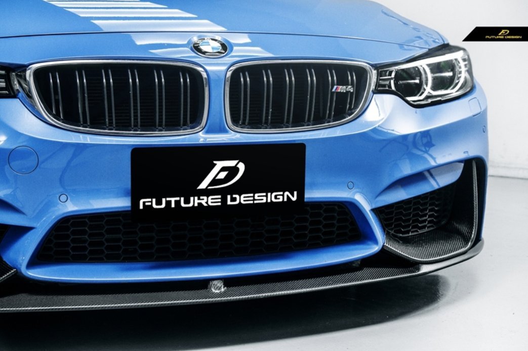 FUTURE DESIGN - BMW M3 F80 / M4 F82 F83 CARBON FIBRE FRONT LIP MP STYLE