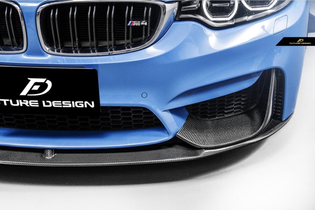 FUTURE DESIGN - BMW M3 F80 / M4 F82 F83 CARBON FIBRE FRONT LIP MP STYLE