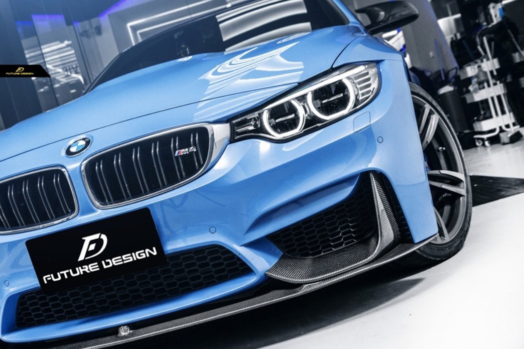 FUTURE DESIGN - BMW M3 F80 / M4 F82 F83 CARBON FIBRE FRONT LIP MP STYLE