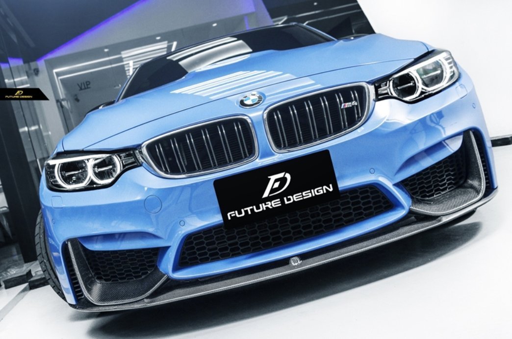 FUTURE DESIGN - BMW M3 F80 / M4 F82 F83 CARBON FIBRE FRONT LIP MP STYLE