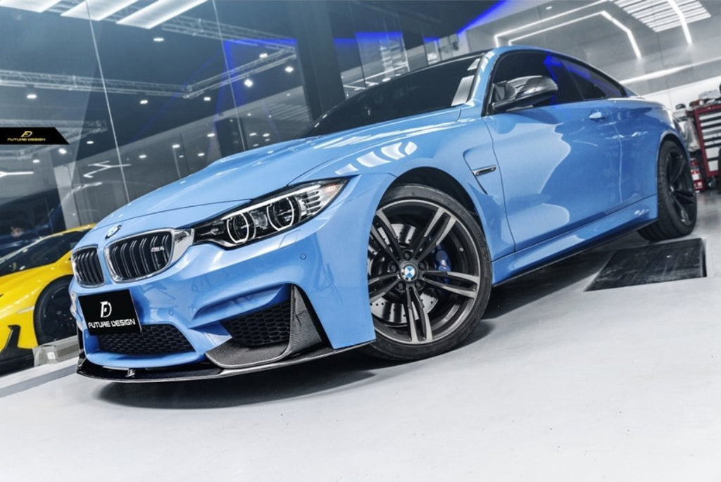 FUTURE DESIGN - BMW M3 F80 / M4 F82 F83 CARBON FIBRE FRONT LIP MP STYLE