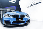 FUTURE DESIGN - BMW M3 F80 / M4 F82 F83 CARBON FIBRE FRONT LIP MP STYLE