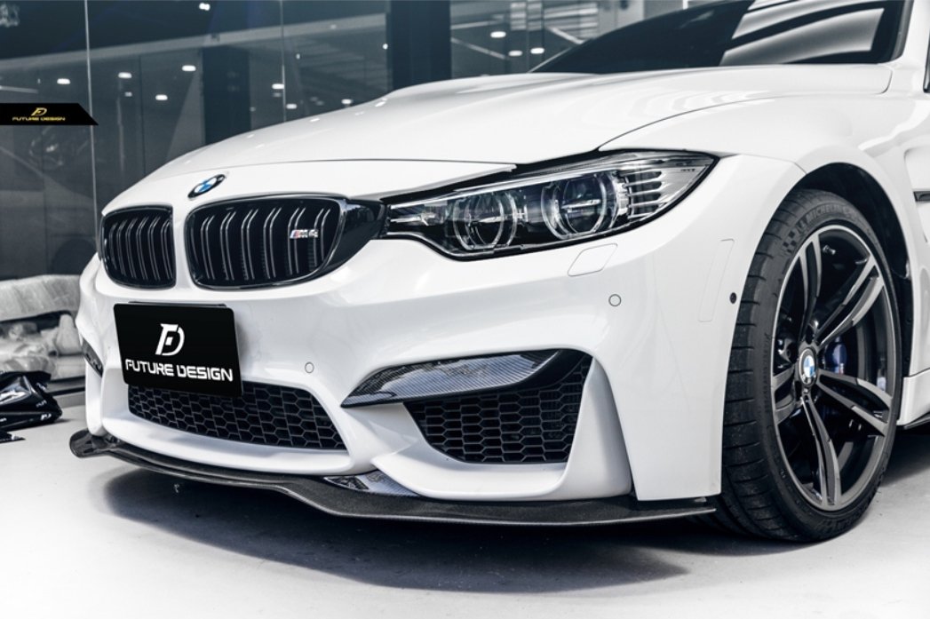 FUTURE DESIGN - BMW M3 F80 / M4 F82 F83 CARBON FIBRE FRONT LIP PSM STYLE