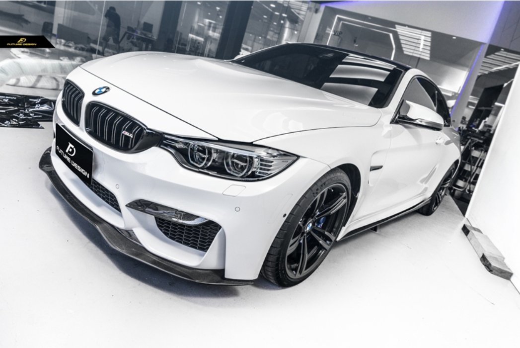 FUTURE DESIGN - BMW M3 F80 / M4 F82 F83 CARBON FIBRE FRONT LIP PSM STYLE