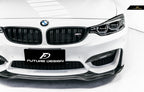 FUTURE DESIGN - BMW M3 F80 / M4 F82 F83 CARBON FIBRE FRONT LIP PSM STYLE