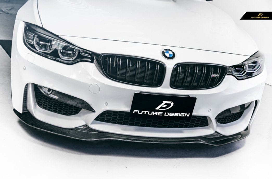 FUTURE DESIGN - BMW M3 F80 / M4 F82 F83 CARBON FIBRE FRONT LIP PSM STYLE