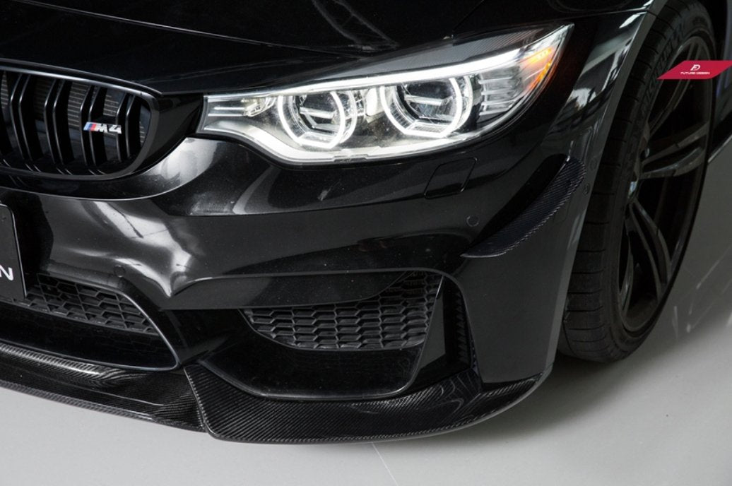 FUTURE DESIGN - BMW M3 F80 / M4 F82 F83 CARBON FIBRE FRONT LIP VRS STYLE