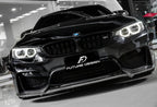 FUTURE DESIGN - BMW M3 F80 / M4 F82 F83 CARBON FIBRE FRONT LIP VRS STYLE