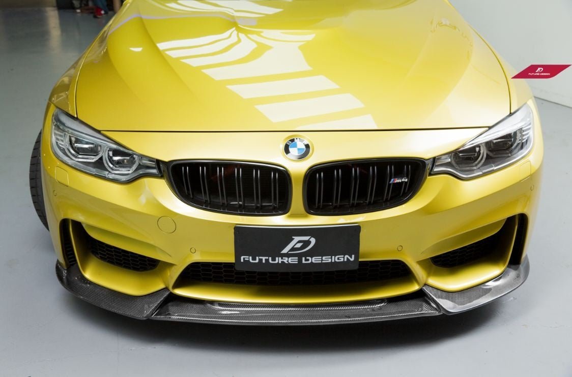 FUTURE DESIGN - BMW M3 F80 / M4 F82 F83 CARBON FIBRE FRONT LIP VRS STYLE