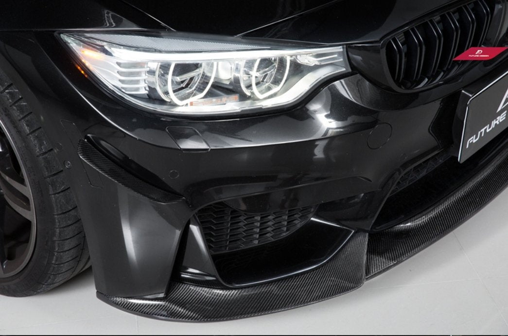 FUTURE DESIGN - BMW M3 F80 / M4 F82 F83 CARBON FIBRE FRONT LIP VRS STYLE