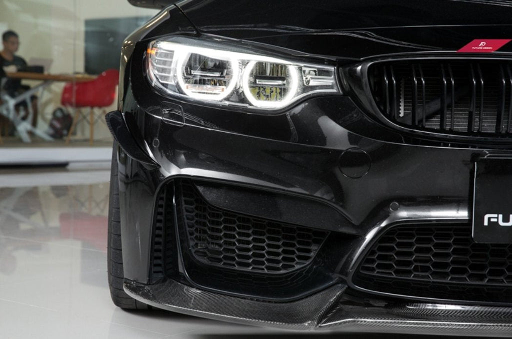 FUTURE DESIGN - BMW M3 F80 / M4 F82 F83 CARBON FIBRE FRONT LIP VRS STYLE