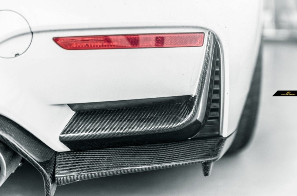 FUTURE DESIGN - BMW M3 F80 / M4 F82 F83 CARBON FIBRE REAR BUMPER TRIM