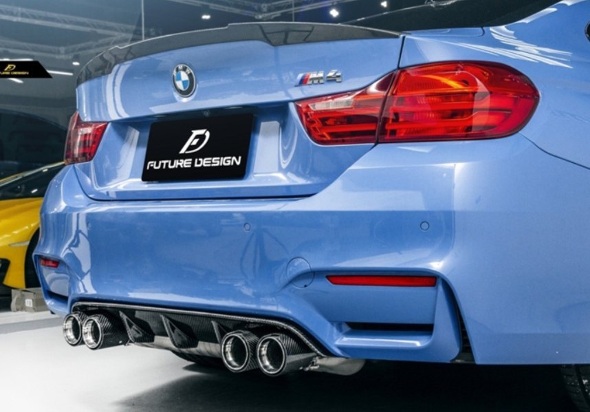 FUTURE DESIGN - BMW M3 F80 / M4 F82 F83 CARBON FIBRE REAR DIFFUSER