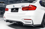 FUTURE DESIGN - BMW M3 F80 / M4 F82 F83 CARBON FIBRE REAR DIFFUSER EXO STYLE