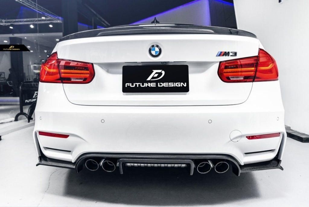 FUTURE DESIGN - BMW M3 F80 / M4 F82 F83 CARBON FIBRE REAR DIFFUSER EXO STYLE