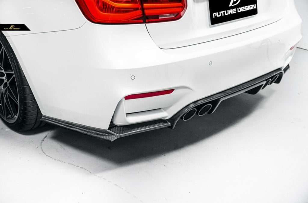 FUTURE DESIGN - BMW M3 F80 / M4 F82 F83 CARBON FIBRE REAR DIFFUSER EXO STYLE