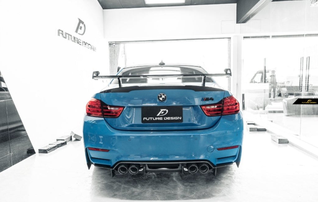 FUTURE DESIGN - BMW M3 F80 / M4 F82 F83 CARBON FIBRE REAR DIFFUSER PSM STYLE