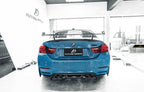 FUTURE DESIGN - BMW M3 F80 / M4 F82 F83 CARBON FIBRE REAR DIFFUSER PSM STYLE