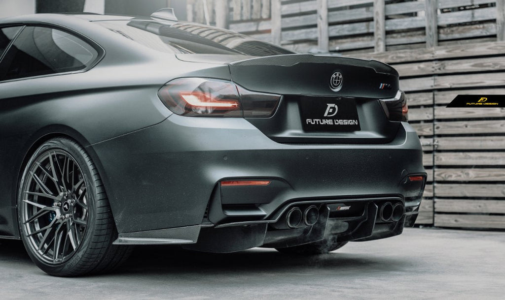 FUTURE DESIGN - BMW M3 F80 / M4 F82 F83 CARBON FIBRE REAR DIFFUSER PSM STYLE